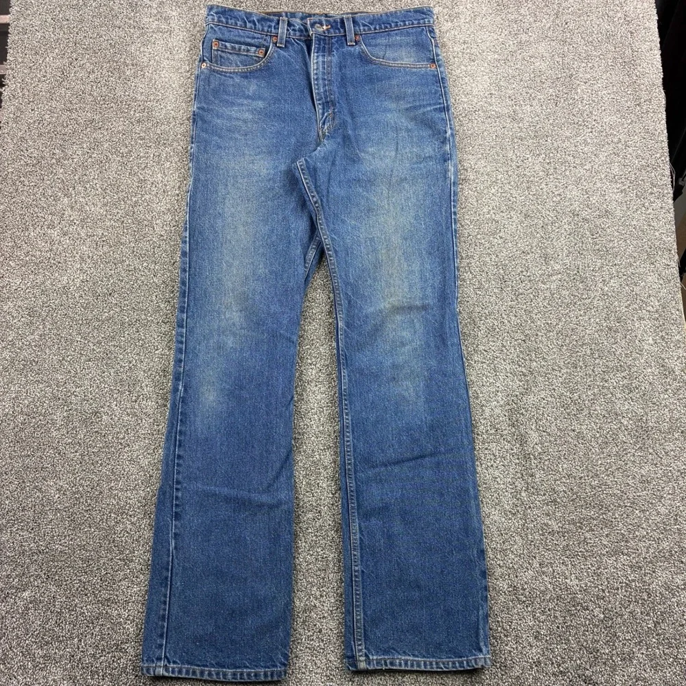 Vintage Levi's 517 Jeans Mens 34x36 Blue Cotton Boot Cut Denim USA Made